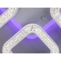 Пристельова люстра Серія Квадрати біла 50W LED пульт Diasha S2205/4WHLED3colordimmer