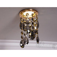 Точковий світильник із кришталевими підвісками Diasha 6019DGD-SM