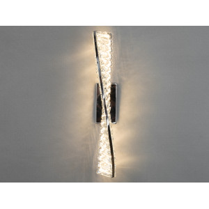 Унікальний настінний кришталевий LED світильник, 15W, хром Diasha 531/1B-500CH