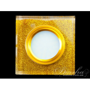 Мінімалістичний, стильний точечный светильник под лампу MR16, золотого кольору Diasha T805G-42