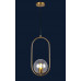 Светильник люстра подвесная в стиле лофт шар Levistella 91639-1 BRZ+CL