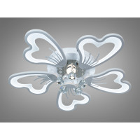 Стельова LED люстра Diasha золото з пультом 185Вт Diasha 8154/5WHdimmer