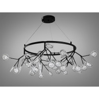 Ексклюзивна підвісна люстра для зали "Світлячок", 45 ламп, чорна Diasha Y887-45CBK Ексклюзивна підвісна люстра для зали "Світлячок", 45 ламп, чорна Diasha Y887-45CBK