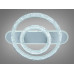Стельова LED люстра 2 кільця біла 80W пульт 14 м2 Diasha 9711/500+300WH