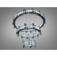 Кришталева світлодіодна люстра-підвіс, 70W Diasha 7967/600+400+200CH