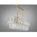 Ексклюзивна підвісна кришталева люстра овал, 12 ламп, золото Diasha 830/800x350GD Ексклюзивна підвісна кришталева люстра овал, 12 ламп, золото Diasha 830/800x350GD