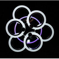 Люстра в зал или спальню светодиодная современная Splendid-Ray 2850172/3+3+A LED (CHROME)