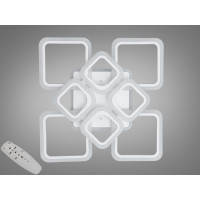 Світлодіодна люстра смарт світильник з пультом, диммером, 145W, біла Diasha HA8060/4+4WHLED3colordimmer