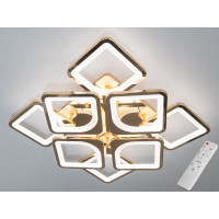 Світлодіодна люстра Diasha Серія 8060 золото 115Вт з пультом димер Diasha S8060/4+4G