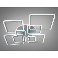 Сучасна світлодіодна люстра на пульті з диммером, 235 Вт, сірий Diasha A8160/8GRLED3colordimmer