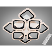 Люстра светодиодная в спальню 80W, чорная Diasha AS8060/4+4BK