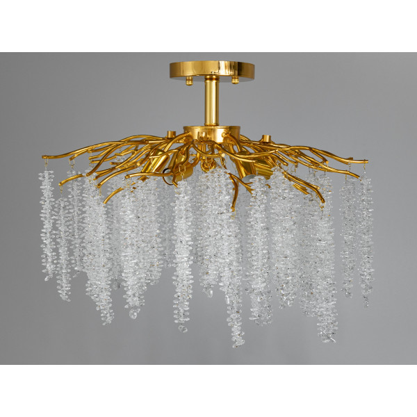 Стельова кришталева люстра "Гліцинія" Diasha A605-600GD