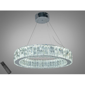 Підвісна люстра Diasha золото кришталь 68Вт LED Diasha 585/600HR