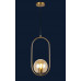 Светильник люстра подвесная в стиле лофт шар Levistella 91639-1 BRZ+BR