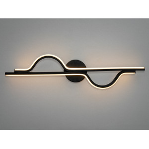 Цікавий настінний світлодіодний світильник, 30 Вт, чорний Diasha 9101/600BK