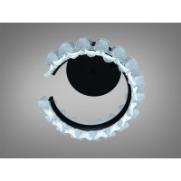 Стельова LED люстра чорна 40W з пультом 7м2 Diasha 2511/400BK
