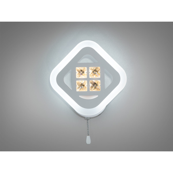 Мінімалістичний світлодіодний настінний світильник, 18Вт, білий Diasha A8190/1WH Мінімалістичний світлодіодний настінний світильник, 18Вт, білий Diasha A8190/1WH