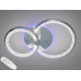 Люстра LED Diasha хром 55W 2 кільця Diasha 8180/2HRLED3colordimmer