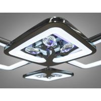 Люстры потолочные светодиодные с пультом Diasha 8157/2+2BHR LED 3color dimmer