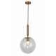 Люстра подвесная шар декоративная Levistella 9163525-1 BRZ+CL