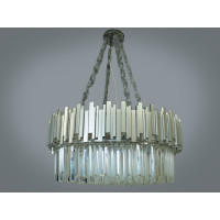 Люстра хрустальная подвесная 80см Е14 Diasha 901-901-800SLsatin
