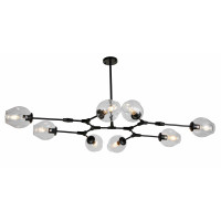 Люстра молекула Levistella 752L7731-8 BK+CL Люстра молекула Levistella 752L7731-8 BK+CL