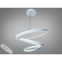 Шикарна новинка, біла світлодіодна підвісна люстра в вітальню, 260 Вт Diasha 5153/800+600+400WH