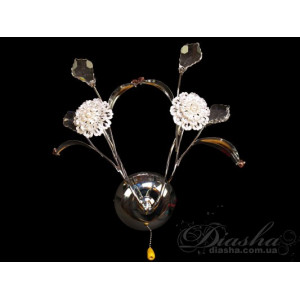 АКЦІЯ! Срібне галогенне бра Diasha 9462/2HRB