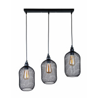 Люстры в стиле лофт Levistella 907018F-3 BK (500) Люстры в стиле лофт Levistella 907018F-3 BK (500)