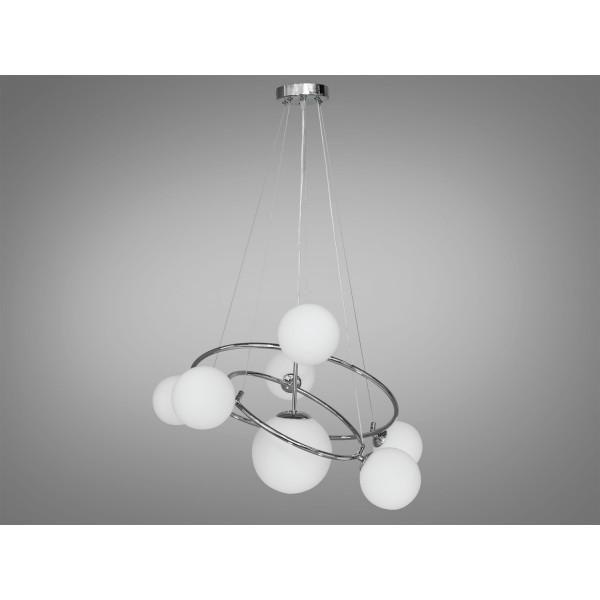 Дизайнерська люстра підвіс в стилі Loft - "Бульбашки", 7 ламп, хром Diasha LQ7048/7ACH