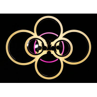 Люстра в зал или спальню светодиодная современная Splendid-Ray 2850132/6+A LED (CHROME)