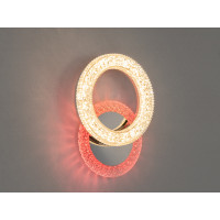 Стильний світлодіодний світильник з кольоровою підсвіткою, 22W, хром Diasha 2203/1HR