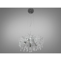 Люстра Diasha Серія Гліцинія хром кришталева 6 ламп Diasha 607-450CH