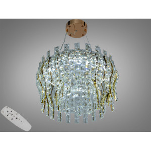 Підвісна люстра кришталева світлодіодна 30Вт Diasha 3038/500SGD