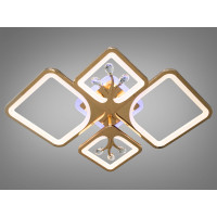 Стельова декоративна LED люстра з комбінованим освітленням, 100W Diasha 8157/2+2GLED3colordimmer