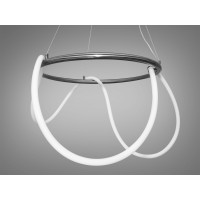 Підвісна світлодіодна люстра з серії "Роуплайт", 32W, чорний хром Diasha SY9752-D600BHR