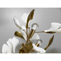 Торшер Ginkgo Biloba золото 7xE14 кераміка Diasha 7161-7FGD