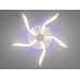 Стельова led люстра кільця з пультом, диммером, підсвіткою, 40W, біла Diasha 2480/5WHLED3colordimmer