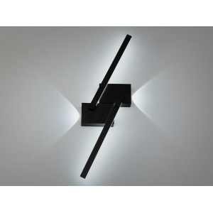 Естетично привабливе світлодіодне бра, 20W, чорний+білий Diasha Q3/600BK