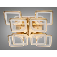 Стельова лед люстра з диммером і LED підсвічуванням, 130W, хром Diasha HS8060/4+4GLED3colordimmer