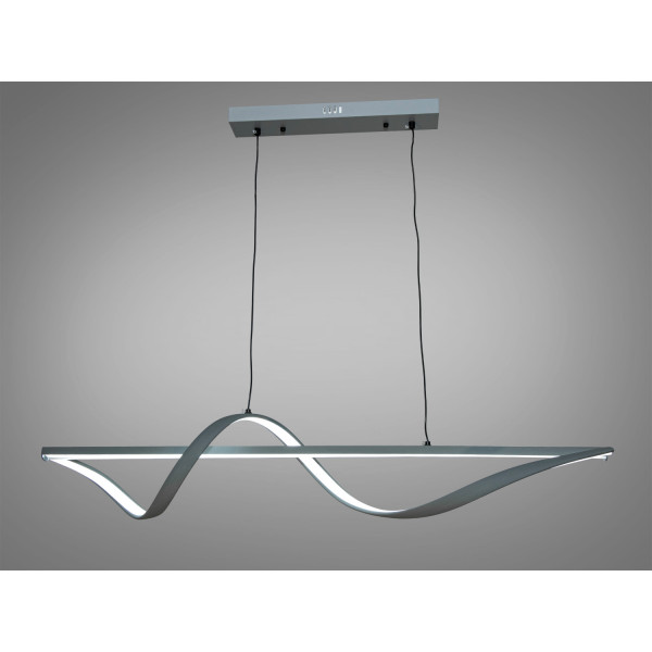 Якісна підвісна лінійна діодна люстра над барною стійкою, 44Вт, сіра Diasha 2362-100GR Якісна підвісна лінійна діодна люстра над барною стійкою, 44Вт, сіра Diasha 2362-100GR