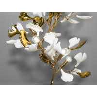 Торшер Ginkgo Biloba золото 7xE14 кераміка Diasha 7161-7FGD