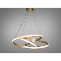 Підвісна люстра LED золото 82Вт 3CCT 4510 лм Diasha CT300G