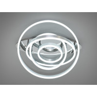 Стельова світлодіодна люстра в кабінет, 100W, хром Diasha 7005/4NEWHR