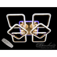 Плоские светодиодные люстры Diasha A8060/4+2 G led dimmer 3 color