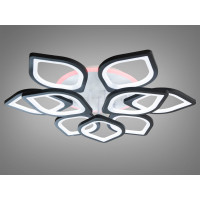 Світлодіодна люстра смарт світильник з пультом, 165 Вт, чорна люстра Diasha 8073/6+3BKLED3colordimmer