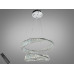 Люстра підвісна Diasha хром 2 кільця LED 86Вт Diasha D8812/600+400BCH