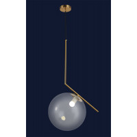 Светильник люстра подвесная в стиле лофт шар Levistella 9163817-1 BRZ+CL