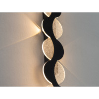 Гармонійне світлодіодне бра, 30 Вт, чорний Diasha 9091/600BK