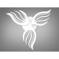 Стельова LED люстра з пультом 145 Вт біла 25 м² Diasha 2527/3WHLED3colordimmer
